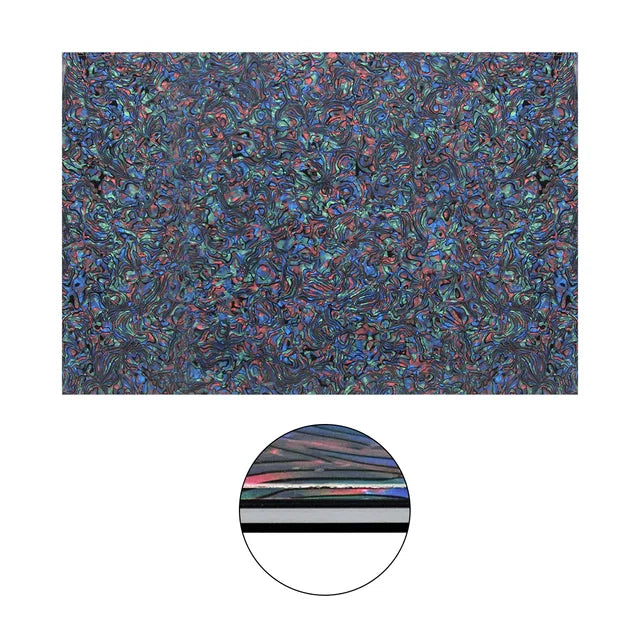 Guitar Pickguard Material - 4-Ply Abalone Pearl - 17 x 11.5 inch Pickguard Blank - Ploutone