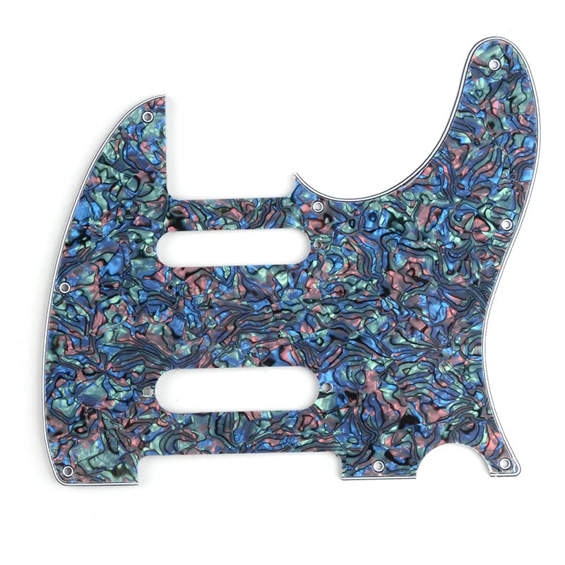 Telecaster Pickguard - 4-Ply Abalone Pearl - 8-Hole SSS Configuration - Ploutone