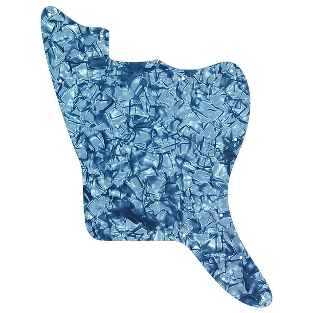 Jazzmaster Pickguard Blank 13Hole 3Ply Gray Pearl Ploutone