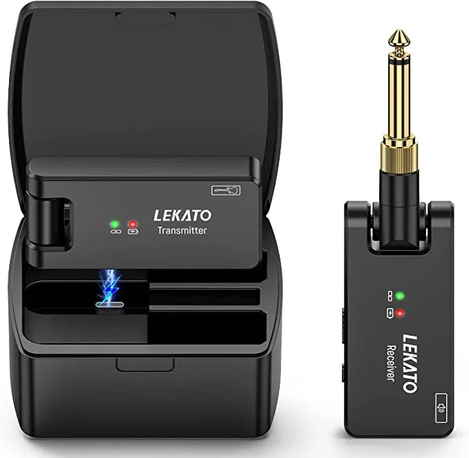 LEKATO WS-100 2.4Ghz Rechargeable Wireless Guitar System - Ploutone