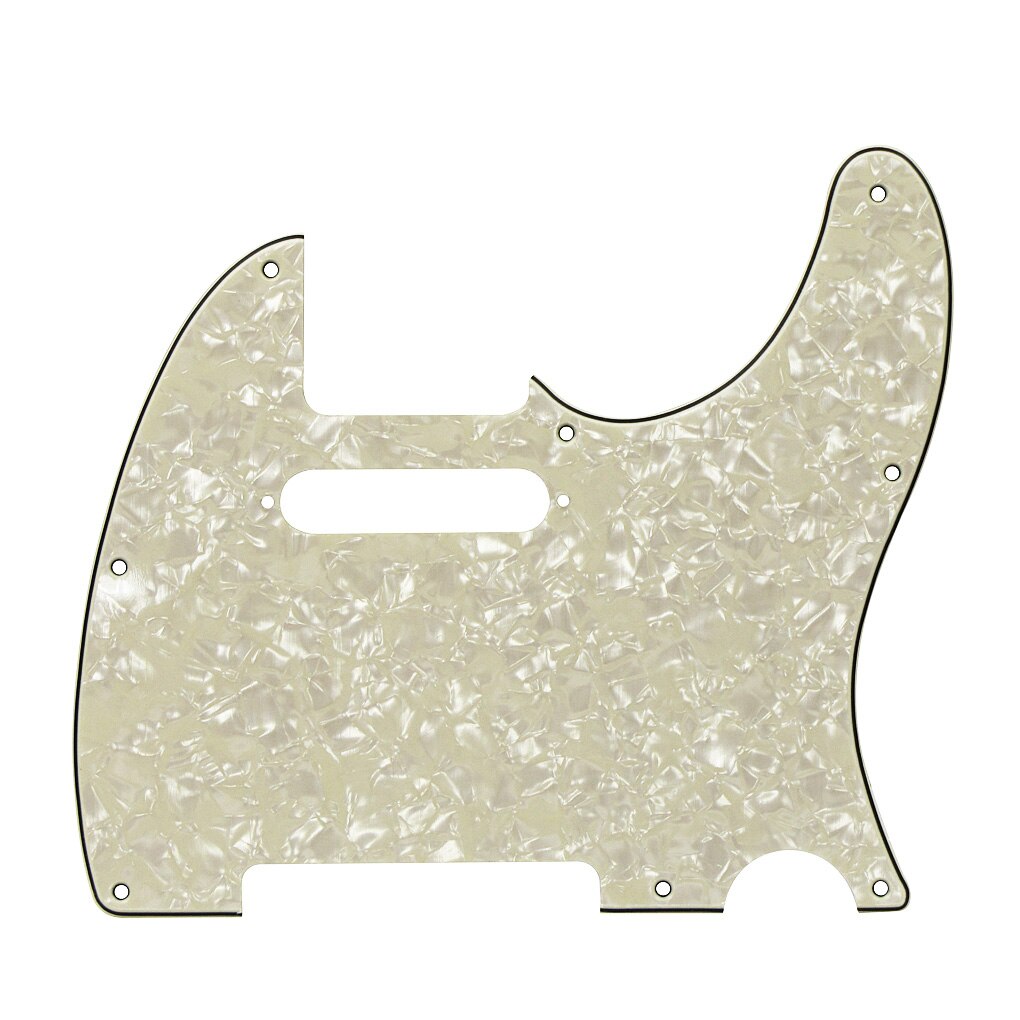 Telecaster Pickguard - 4-Ply Aged Pearl - 8-Hole Default Title - Ploutone