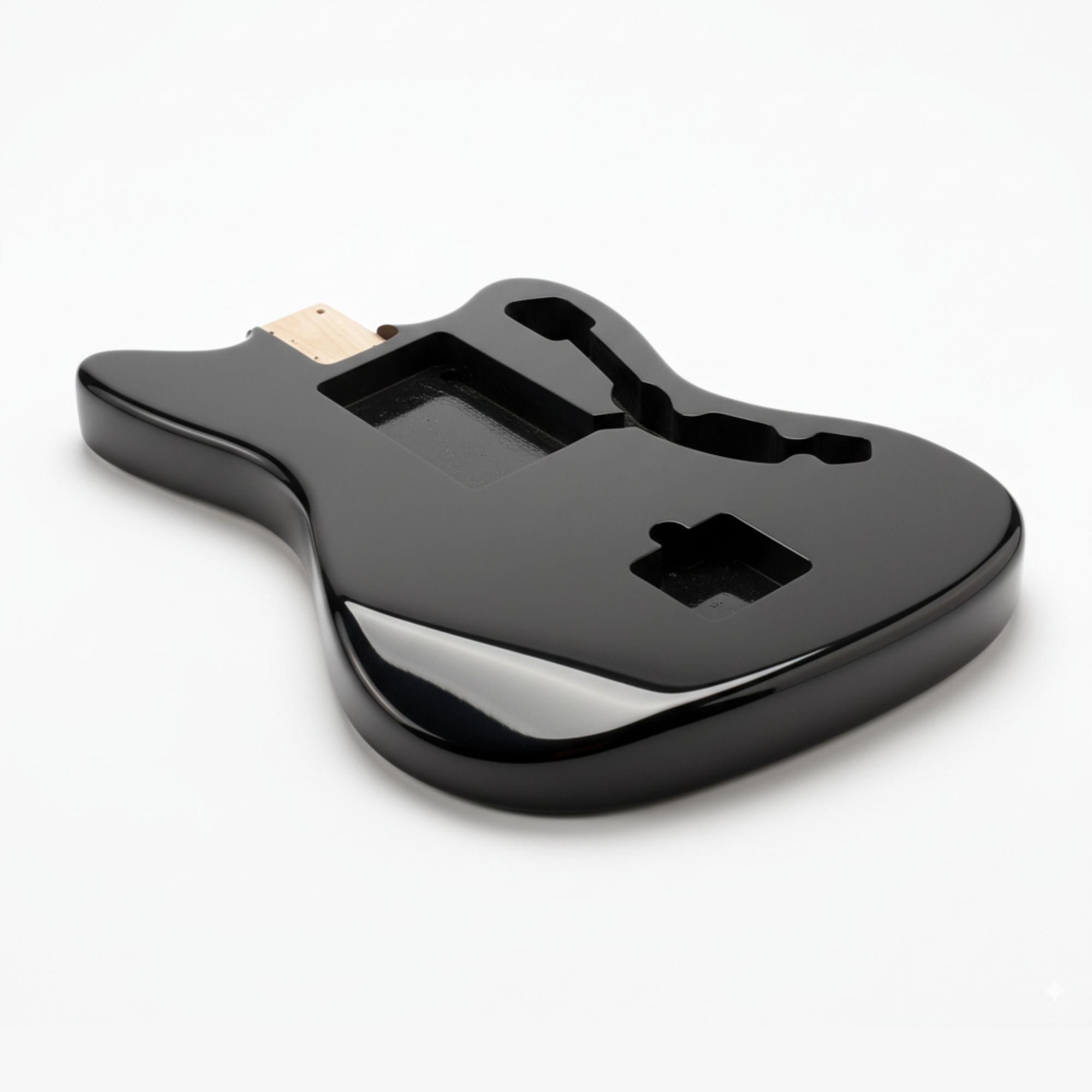 Finished Jazzmaster/ Offset Guitar Body - Black | Ploutone
