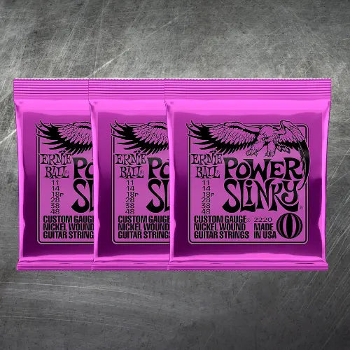 Ernie Ball Power Slinky Electric Guitar Strings 11 48 Ploutone