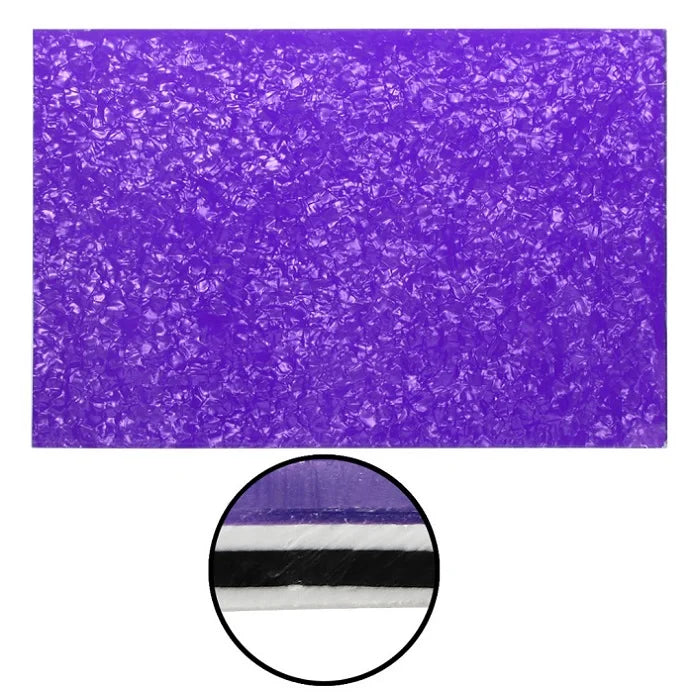 Guitar Pickguard Material - 4-Ply Purple Pearl - 17 x 11.5 inch Pickguard Blank Default Title - Ploutone