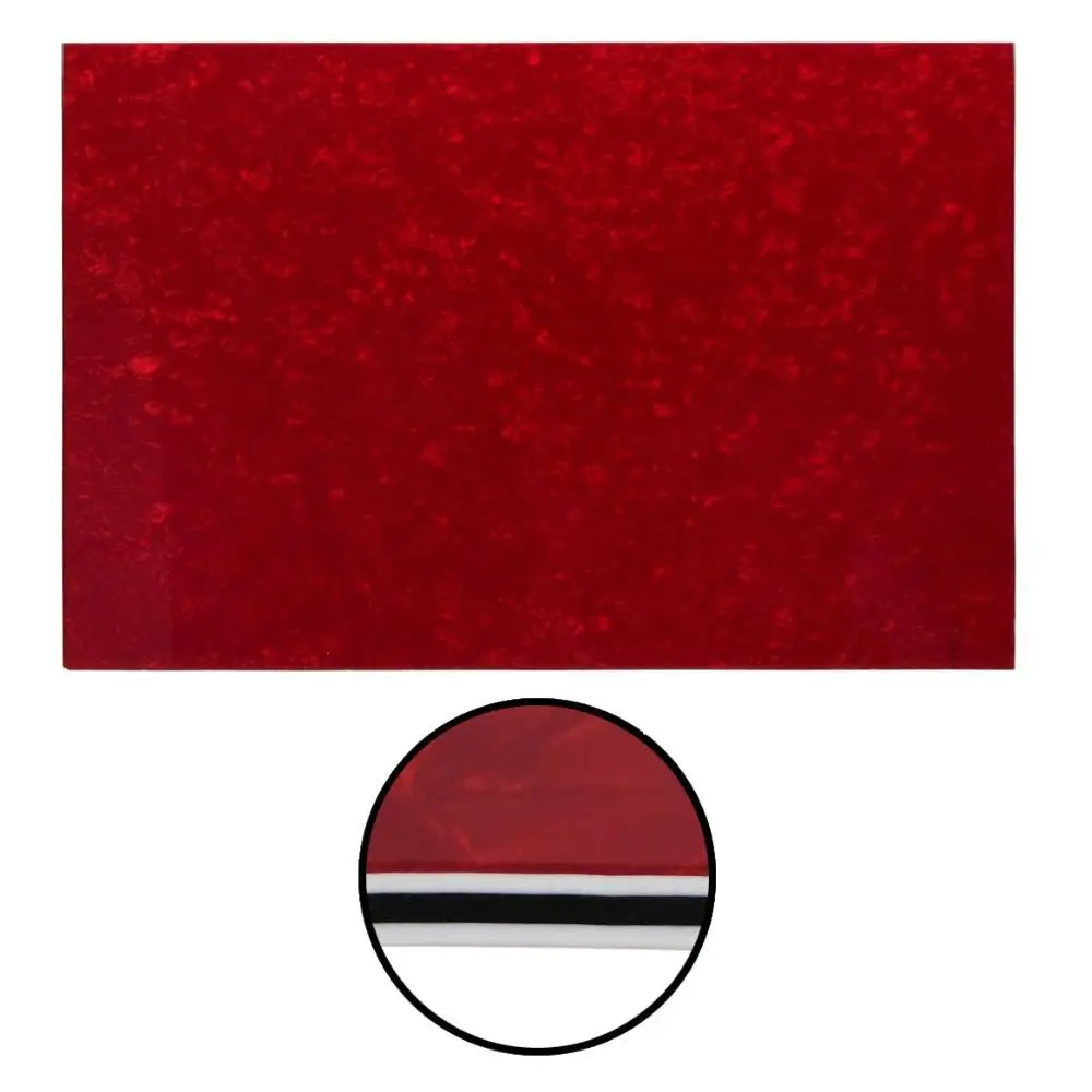 Guitar Pickguard Material - 4-Ply Red Pearl - 17 x 11.5 inch Pickguard Blank Default Title - Ploutone