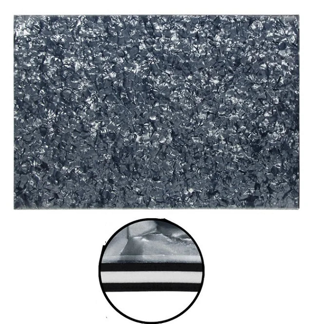 Guitar Pickguard Material - 4-Ply Gray Pearl - 17 x 11.5 inch Pickguard Blank Default Title - Ploutone