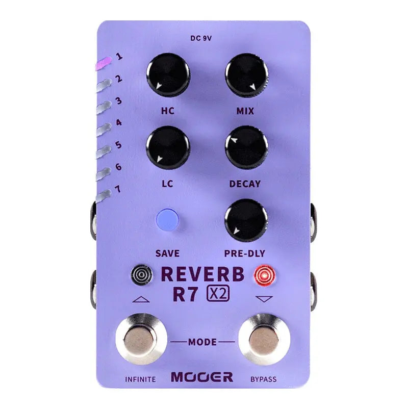 ギター Mooer R7 reverb MOOER R7 X2 Reverb Pedal | Guitar Effect Pedals | Ploutone