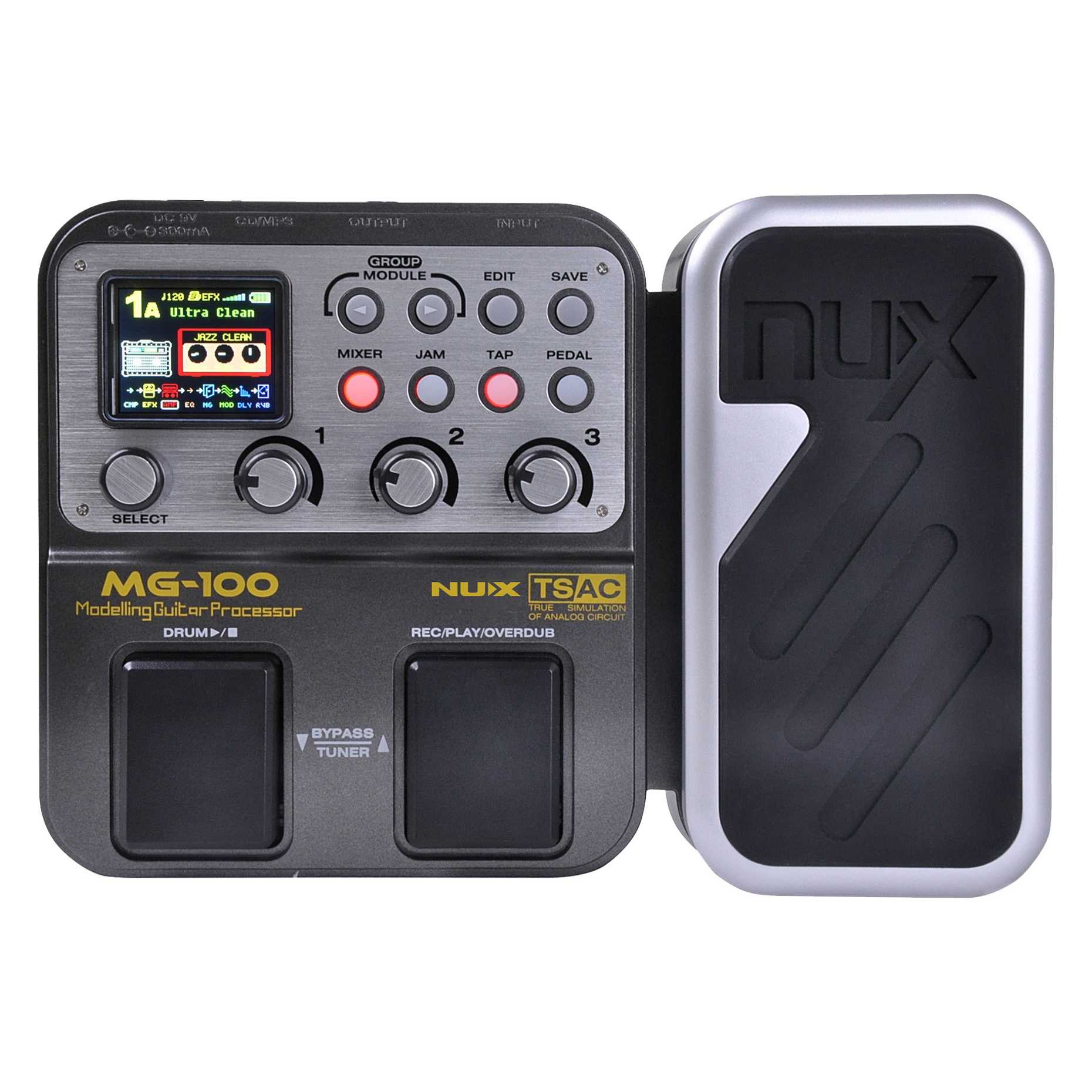 Nux Mg-100 Modeling Guitar Processor Guitar Effect Pedal Drum Tuner Recorder 58 Effect 72 Preset Multi-function, Other