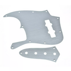 10-Hole Metal Jazz Bass Pickguard & Control Plate - Aluminum - Ploutone