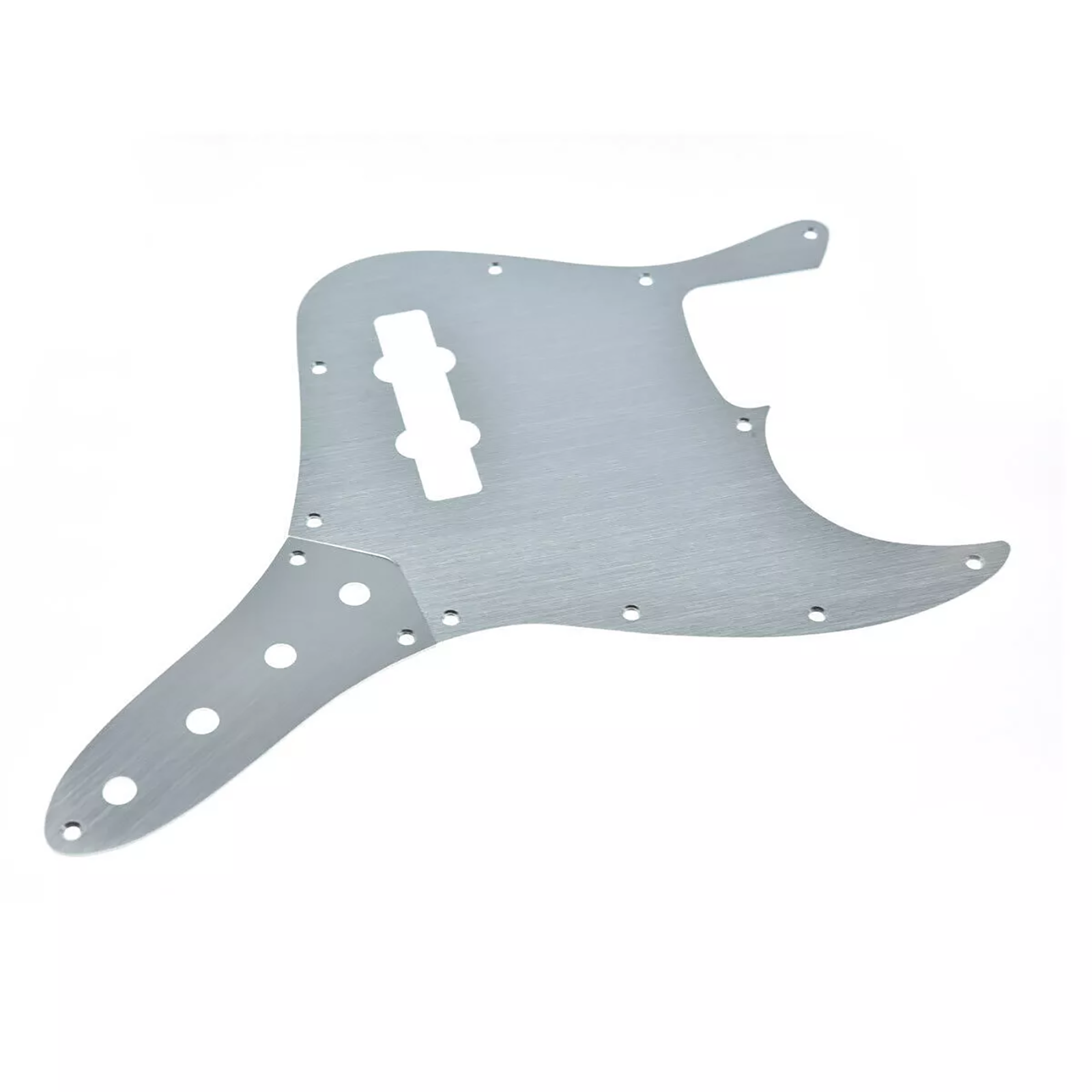 10-Hole Metal Jazz Bass Pickguard & Control Plate - Aluminum - Ploutone