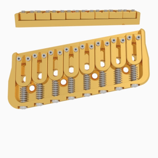 Hipshot 8-String Multi-Scale Fixed Guitar Bridge - Ploutone