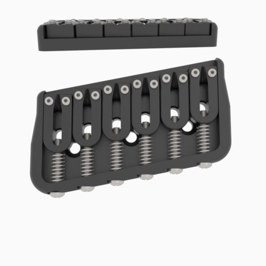 Hipshot 6-String Multi-Scale Fixed Guitar Bridge Guitar Fittings & Parts from Ploutone