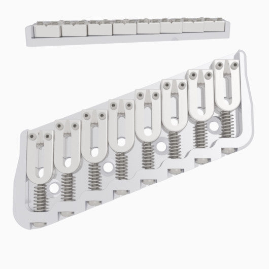 Hipshot 8-String Multi-Scale Fixed Guitar Bridge - Ploutone