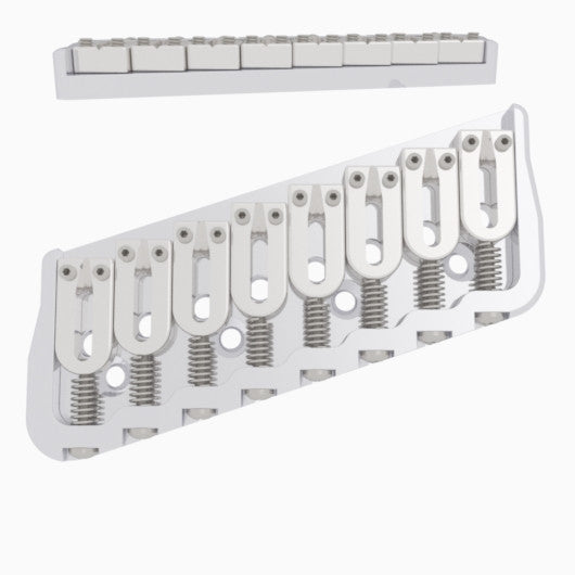 Hipshot 8-String Multi-Scale Fixed Guitar Bridge - Ploutone