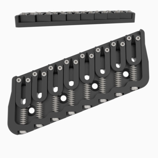 Hipshot 8-String Multi-Scale Fixed Guitar Bridge - Ploutone