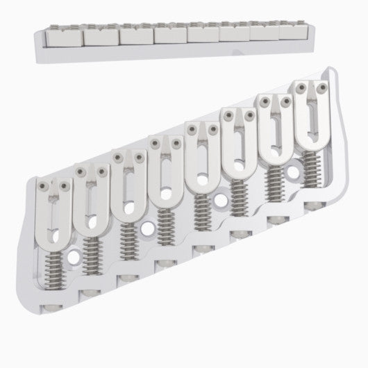 Hipshot 8-String Multi-Scale Fixed Guitar Bridge - Ploutone