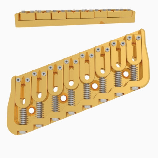 Hipshot 8-String Multi-Scale Fixed Guitar Bridge - Ploutone
