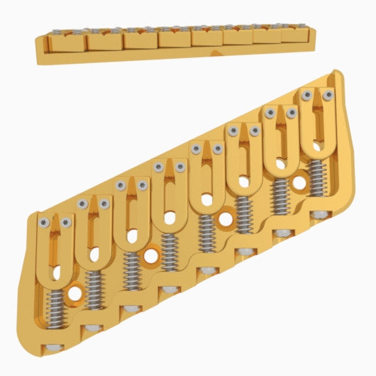 Hipshot 8-String Multi-Scale Fixed Guitar Bridge - Ploutone