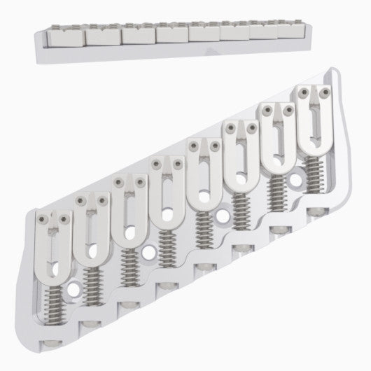 Hipshot 8-String Multi-Scale Fixed Guitar Bridge - Ploutone