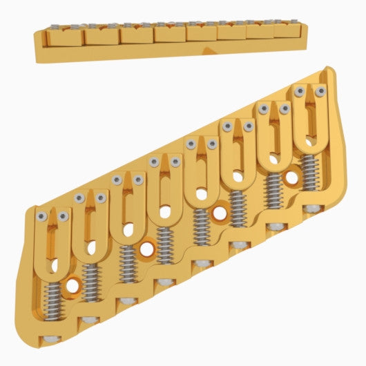 Hipshot 8-String Multi-Scale Fixed Guitar Bridge - Ploutone