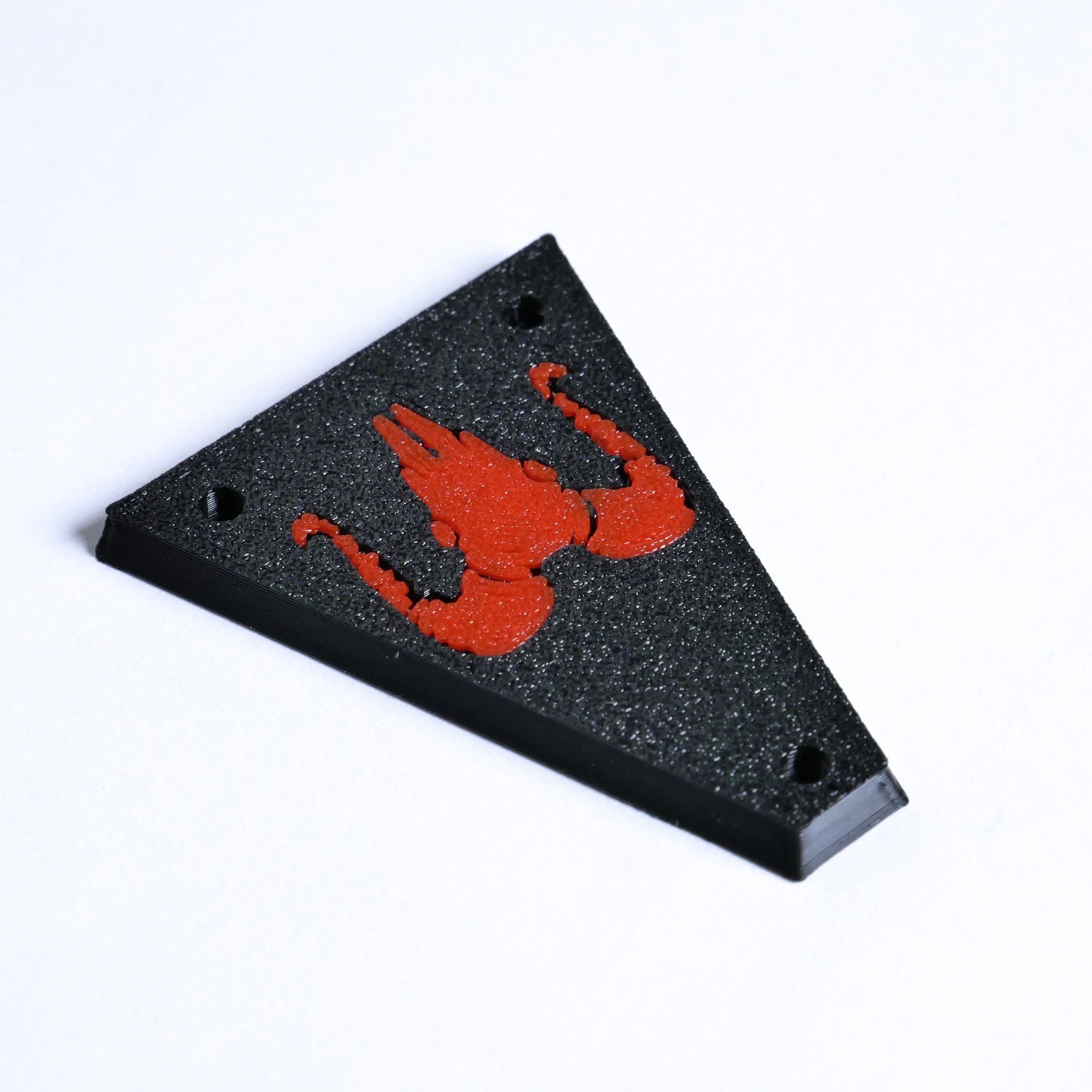 Custom Jackson/ Charvel Guitars Truss Rod Cover – Ram Skull (Red & Black) - Ploutone