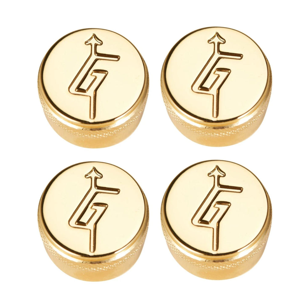 Gretsch "G" Arrow Knobs - Multiple Colors Gold Set of 4 - Ploutone