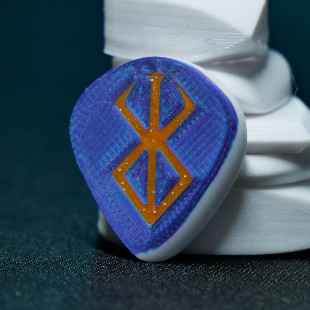 Opus Killik VALKORE™ - Berserker Orange Duality Handmade Guitar Pick - Ploutone