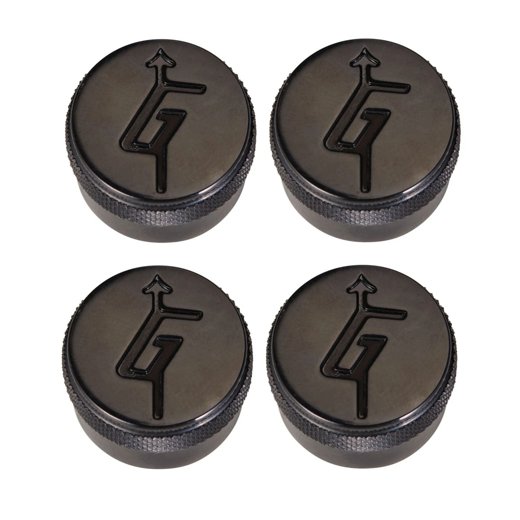 Gretsch "G" Arrow Knobs - Multiple Colors Black Set of 4 - Ploutone