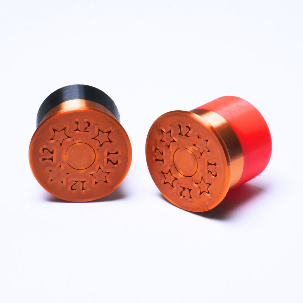 Shotgun Shell Guitar Knobs, 12 Gauge Control Knobs for Guitar and Bass - 18 Spline 6mm Pot Shaft - Ploutone