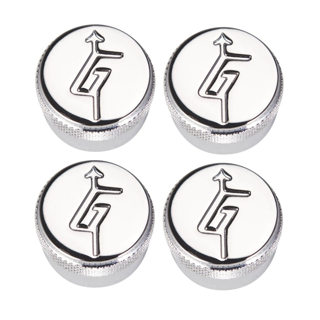 Gretsch "G" Arrow Knobs - Multiple Colors Chrome Set of 4 - Ploutone