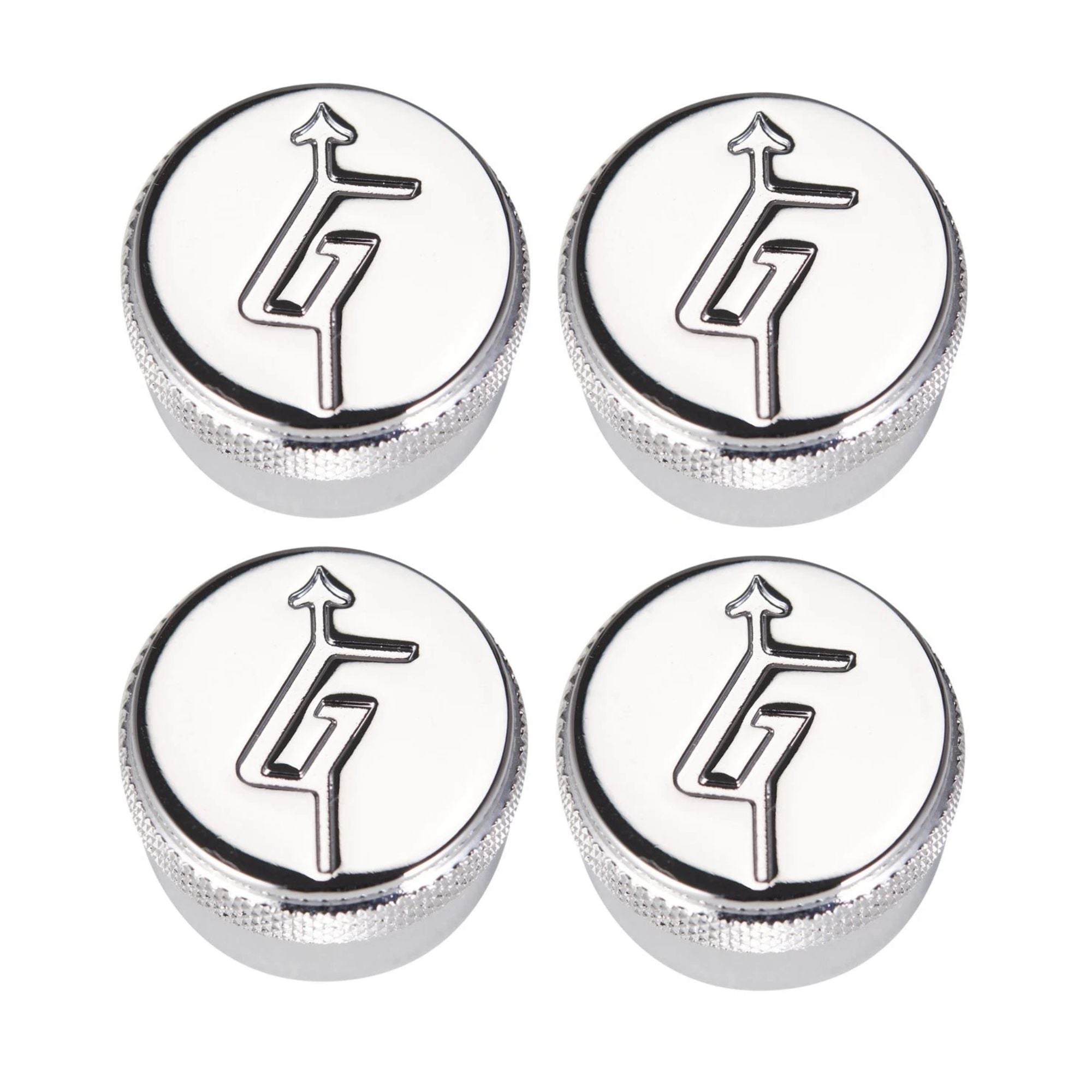 Gretsch "G" Arrow Knobs - Multiple Colors Chrome Set of 4 - Ploutone