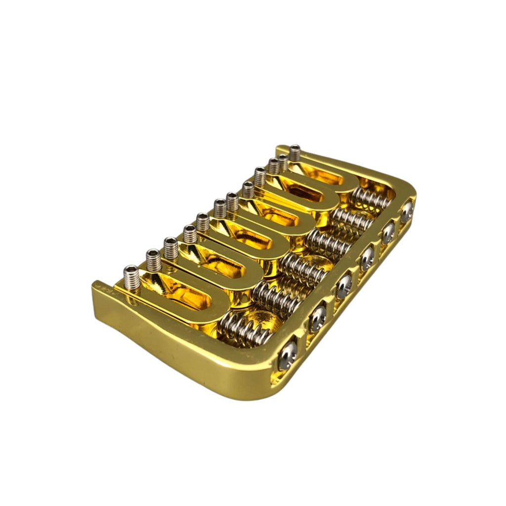 6-String Fixed Guitar Bridge - Gold - Ploutone