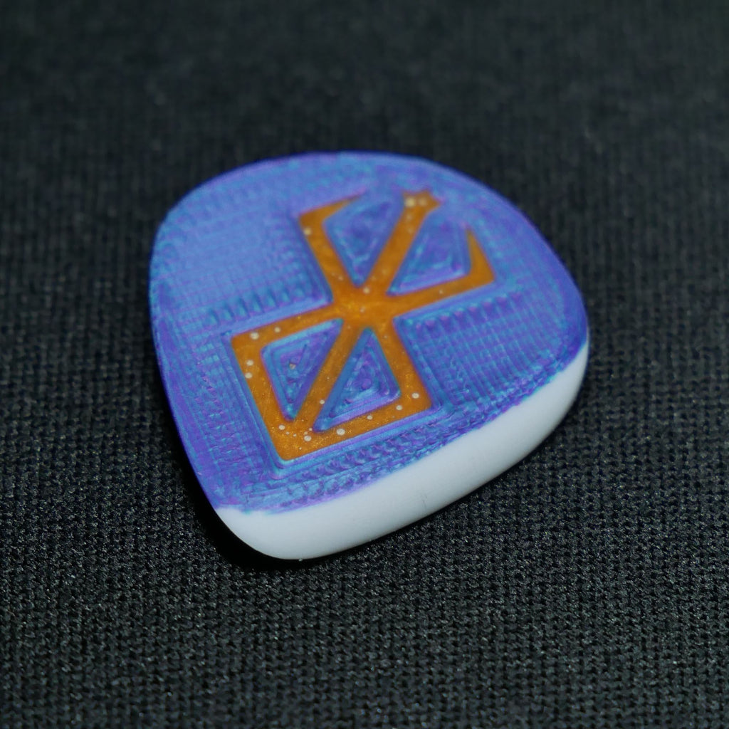 Opus Killik VALKORE™ - Berserker Orange Duality Handmade Guitar Pick - Ploutone