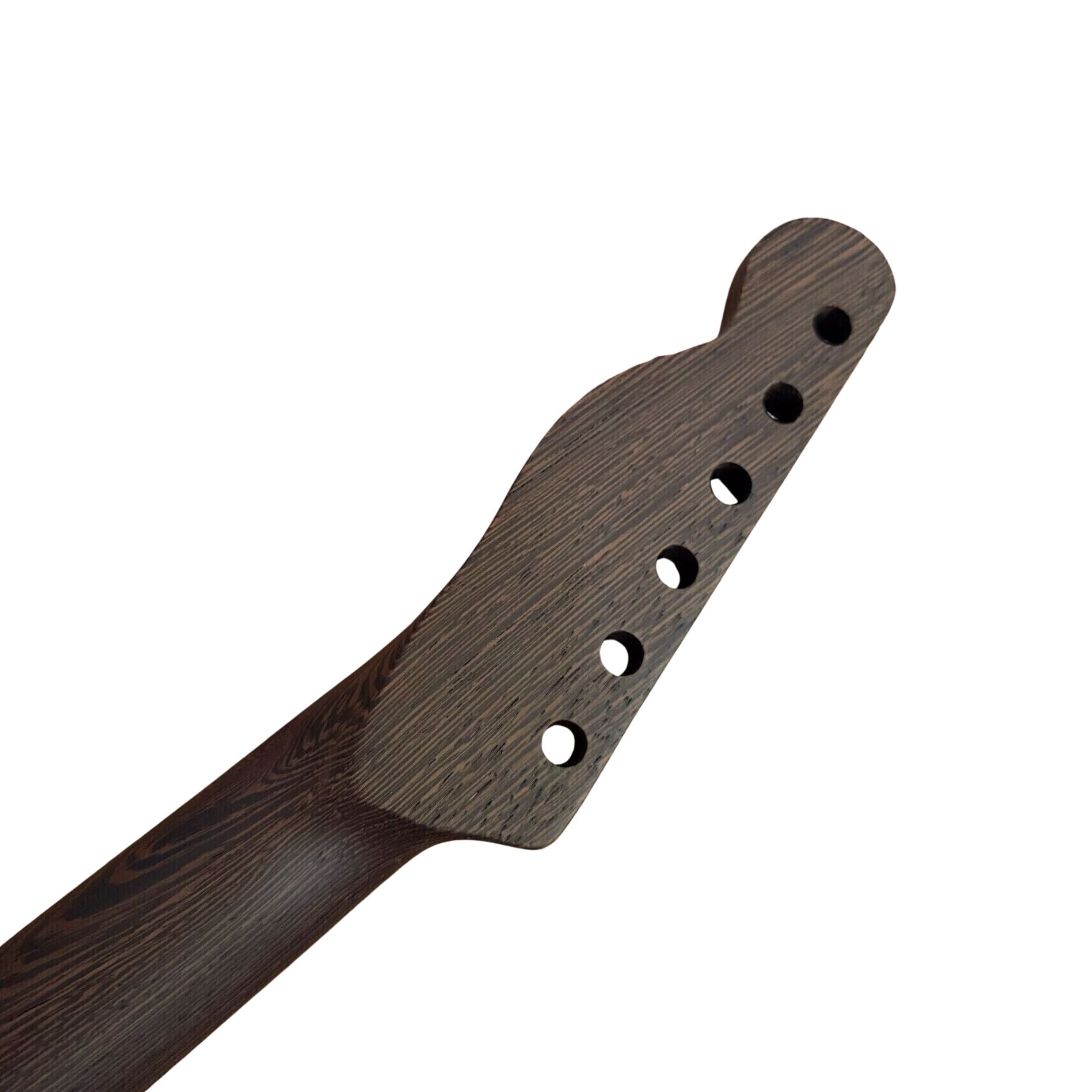 Wenge Tele-Style Guitar Neck, 22 Fret, Wenge Fretboard, 9.5" Radius (Bone Nut, Bolt-On) - Ploutone
