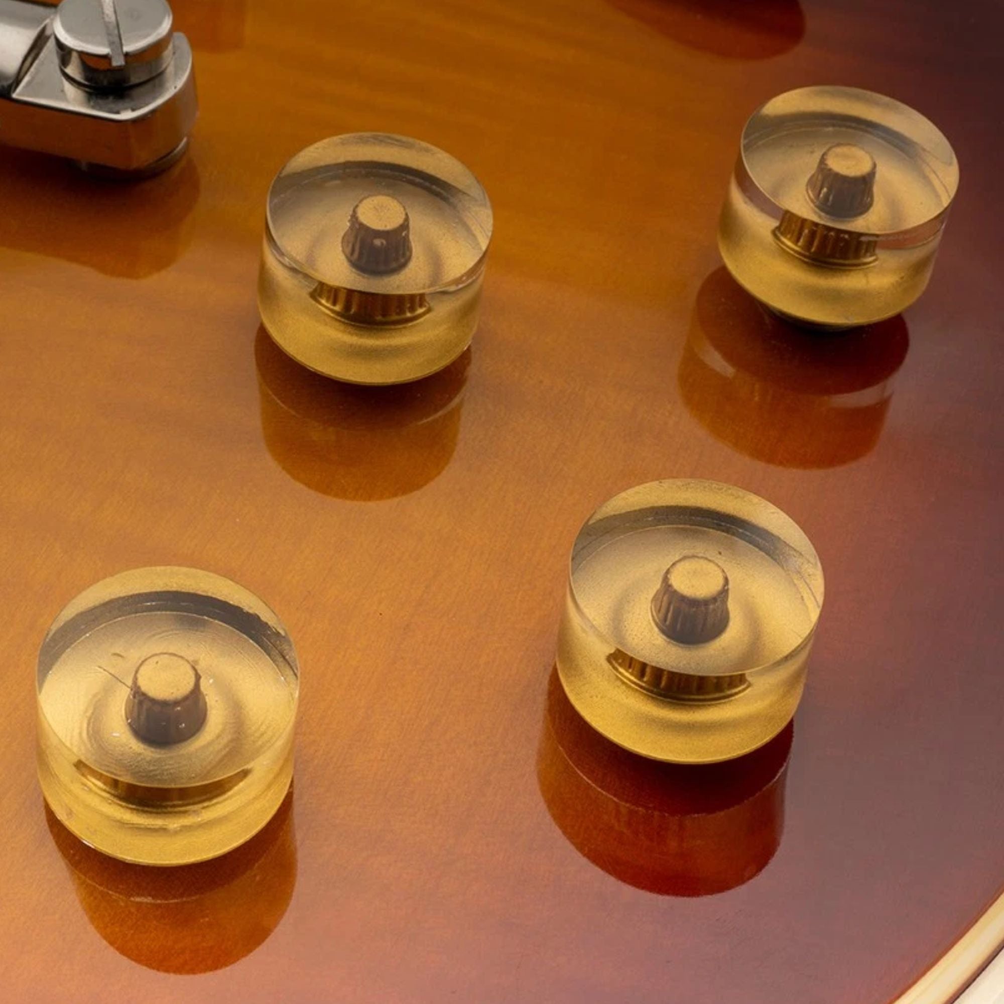 Gretsch Streamliner Knobs (Set of 4), Gold, 6mm, 18 Spline - Ploutone