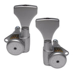 Hipshot Grip-Lock Open Gear Guitar Tuner Upgrade Kit for 3+3 Headstocks (10mm Post Holes) Satin - Ploutone
