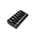 6-String Fixed Guitar Bridge - Black - Ploutone