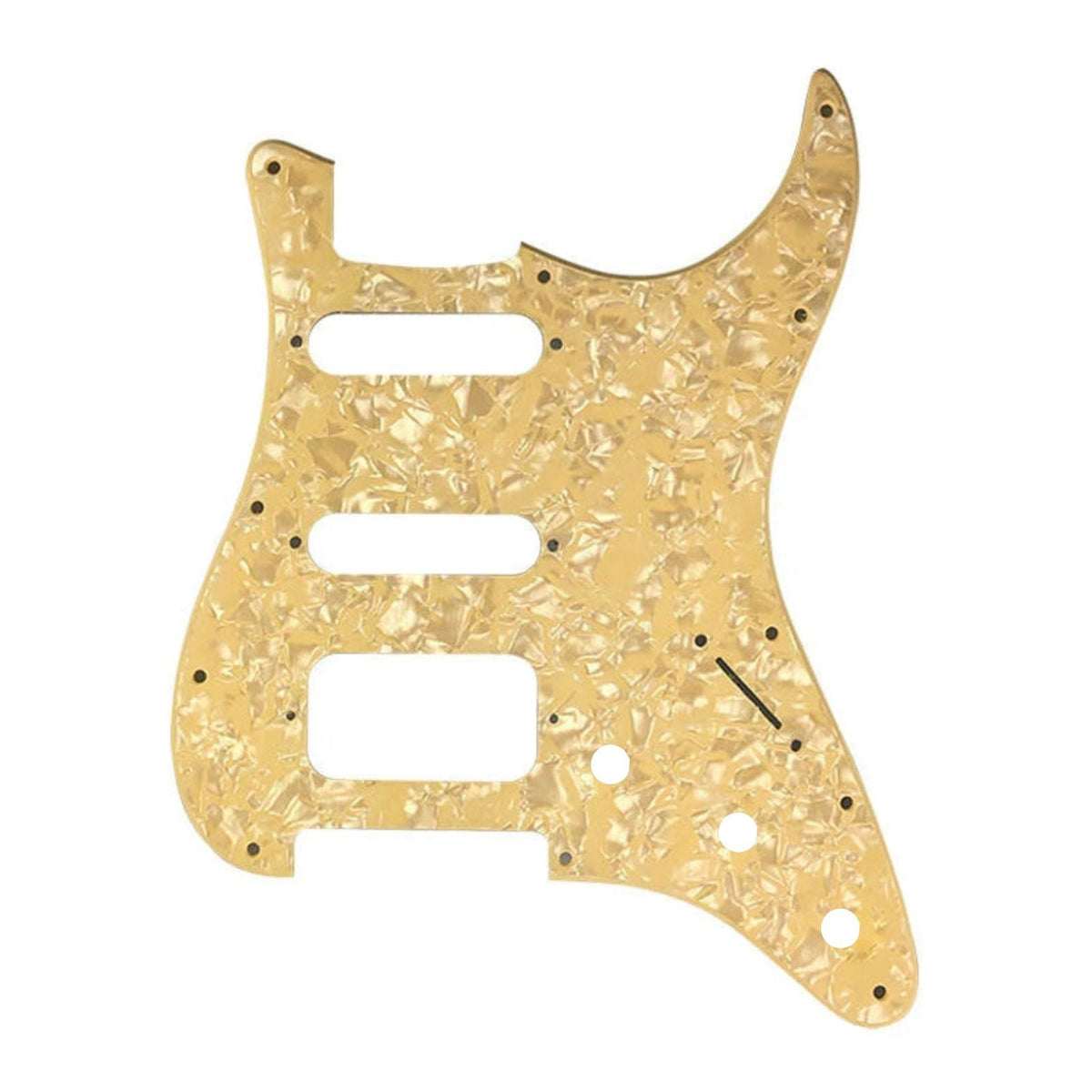 Fender Stratocaster HSS Pickguard (Open Humbucker) - 1-Ply Cream Pickguards from Ploutone