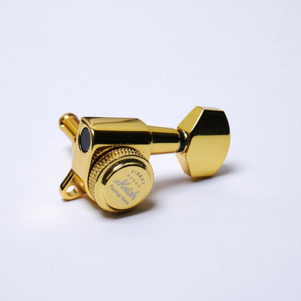 Gold Locking Tuners 6R (Right-Handed) - 18:1 Ratio, Fits 10mm (25/64