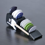 Telecaster Guitar Shaped Guitar Pick Holder - Black and White - Ploutone