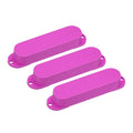 Stratocaster Single Coil Pickup Cover Set (No Holes) - Purple 3 Pcs - Ploutone
