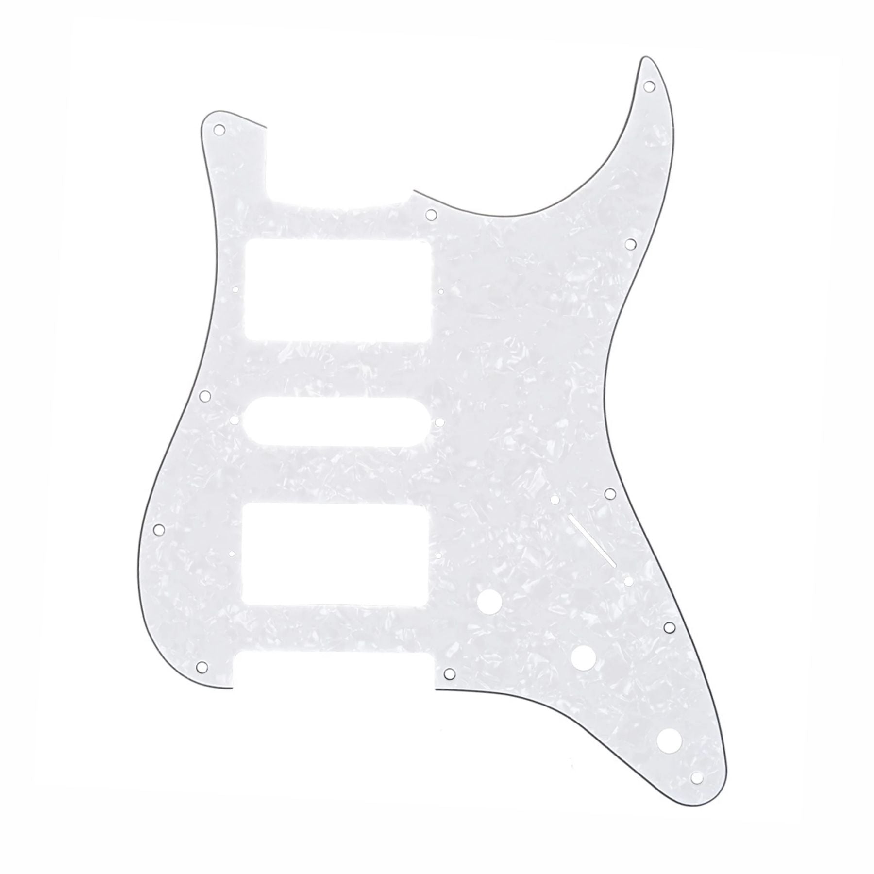 11-Hole HSH Strat Pickguard (Square Corner) - 15+ Colors - Ploutone