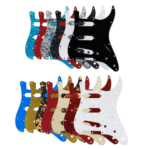 62 Strat Pickguard SSS 11-Hole - 15+ Colors - Ploutone