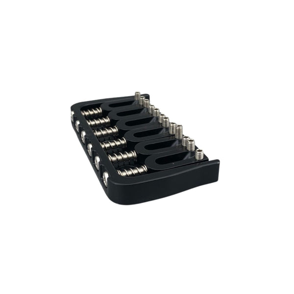 6-String Fixed Guitar Bridge - Black - Ploutone