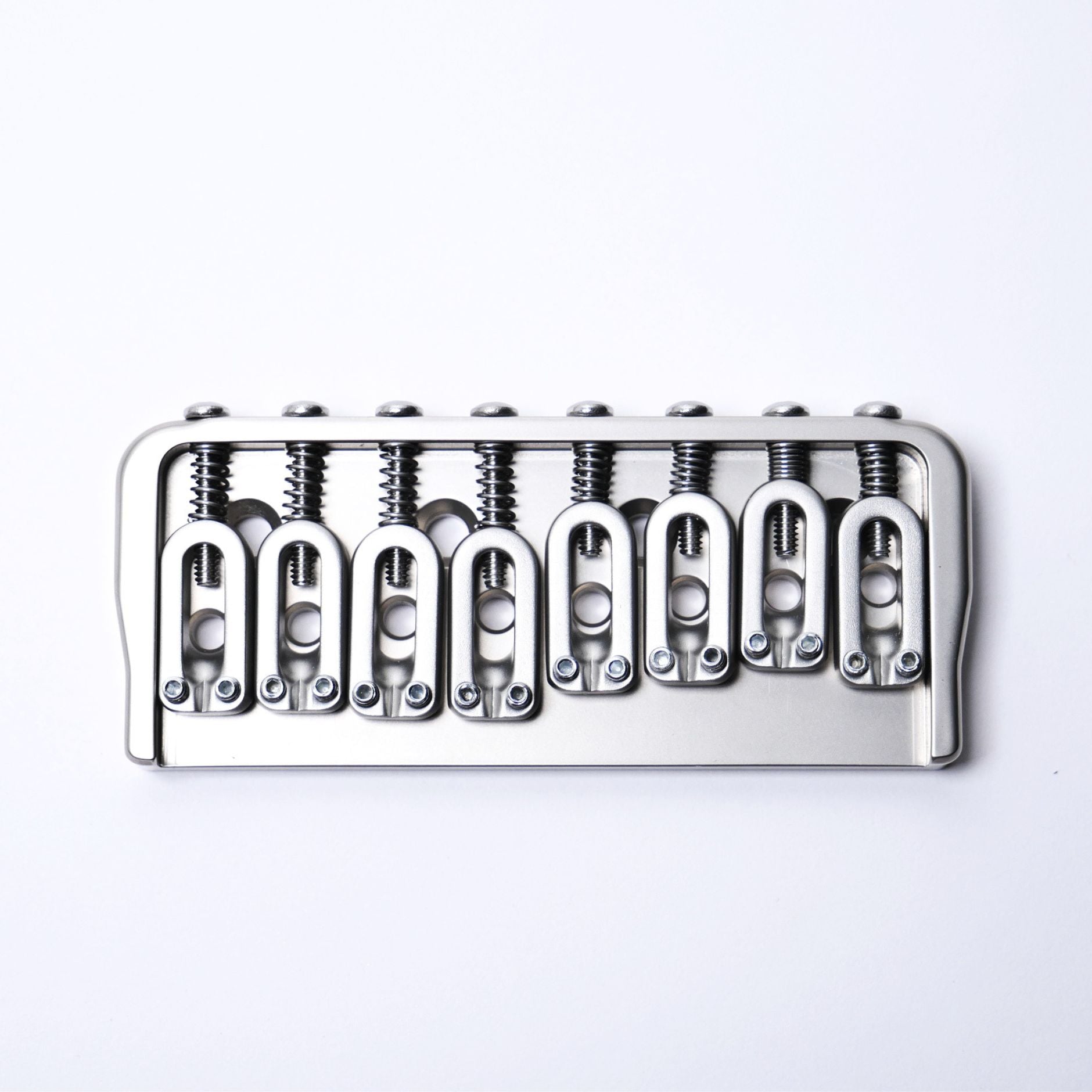Hipshot 8-String Fixed Guitar Bridge - .175" Floor Height, - Satin - Ploutone