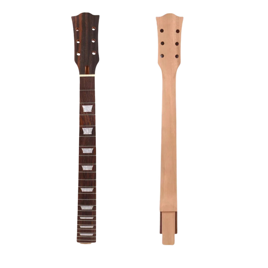 LP/SG Style Electric Guitar Neck, Unfinished Mahogany with Rosewood Fretboard Guitar Necks from Ploutone
