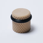 Halo Knurled Guitar Knobs, Two-Tone Control Knobs for Guitar and Bass - 18 Spline 6mm Pot Shaft Dark Cream & Black - Ploutone