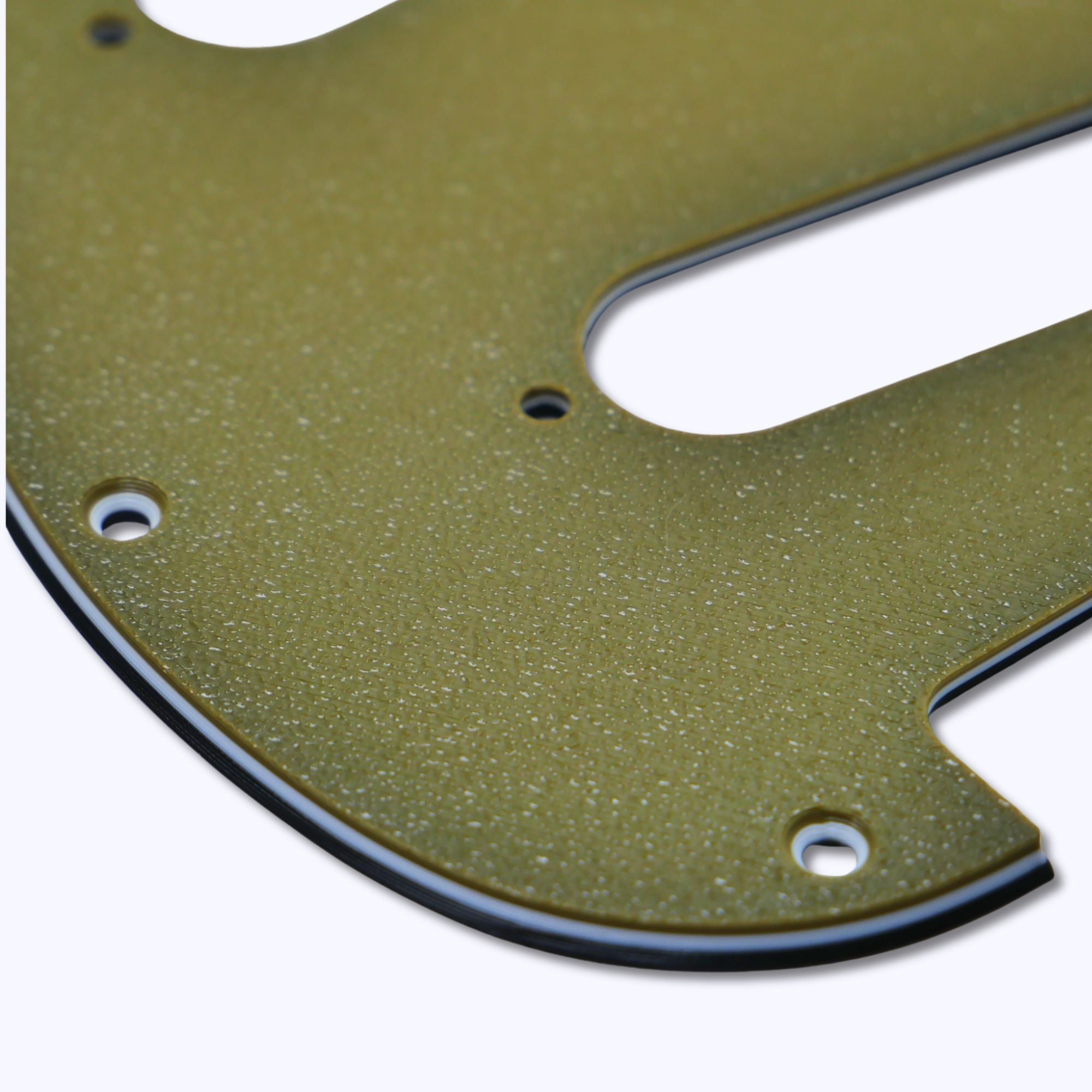 Custom Stratocaster Pickguard (11-Hole SSS) – Artisan Series - Textured Olive Drab Green - Ploutone