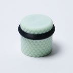 Halo Knurled Guitar Knobs, Two-Tone Control Knobs for Guitar and Bass - 18 Spline 6mm Pot Shaft Seafoam Green & Black - Ploutone