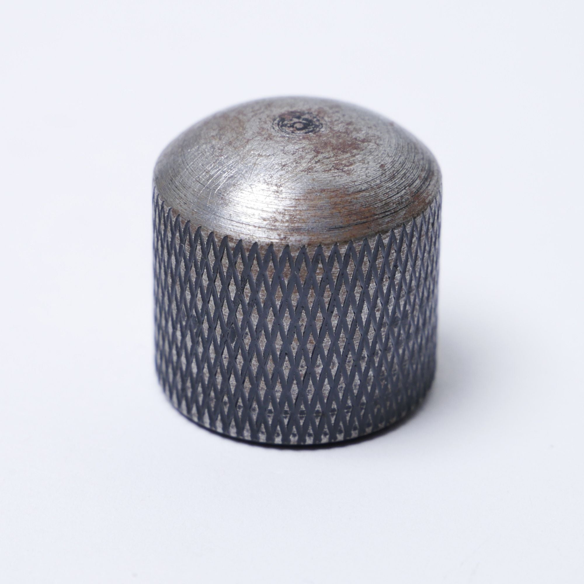 Relic Guitar Knobs Aged Metal Knurled Dome Knobs for 6mm Metric Shafts - Fits Import Guitars - Ploutone